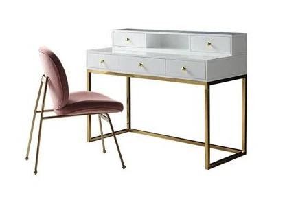 

Modern simple dressing table bedroom flip American paint dressing table multifunctional light luxury stainless steel dressing .