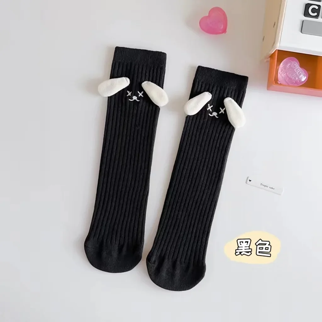 Chaussettes hautes en coton pour enfants, jambières pour bébés filles, chaussettes mignonnes pour enfants, vêtements de printemps pour garçons et filles, chaussettes de dessin animé pour tout-petits