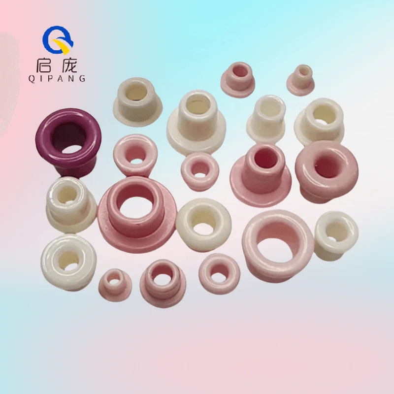 Qipang 100 pezzi rondelle in ceramica apertura occhielli filettati resistenti all'usura per rondella per occhi in porcellana