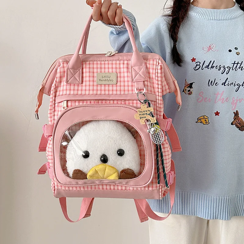 Japanese Style Kawaii Itabag For Dolls Large Mommy Diaper Bags New Nylon School Bags For Teenage Girls Tote Shoulder Bag