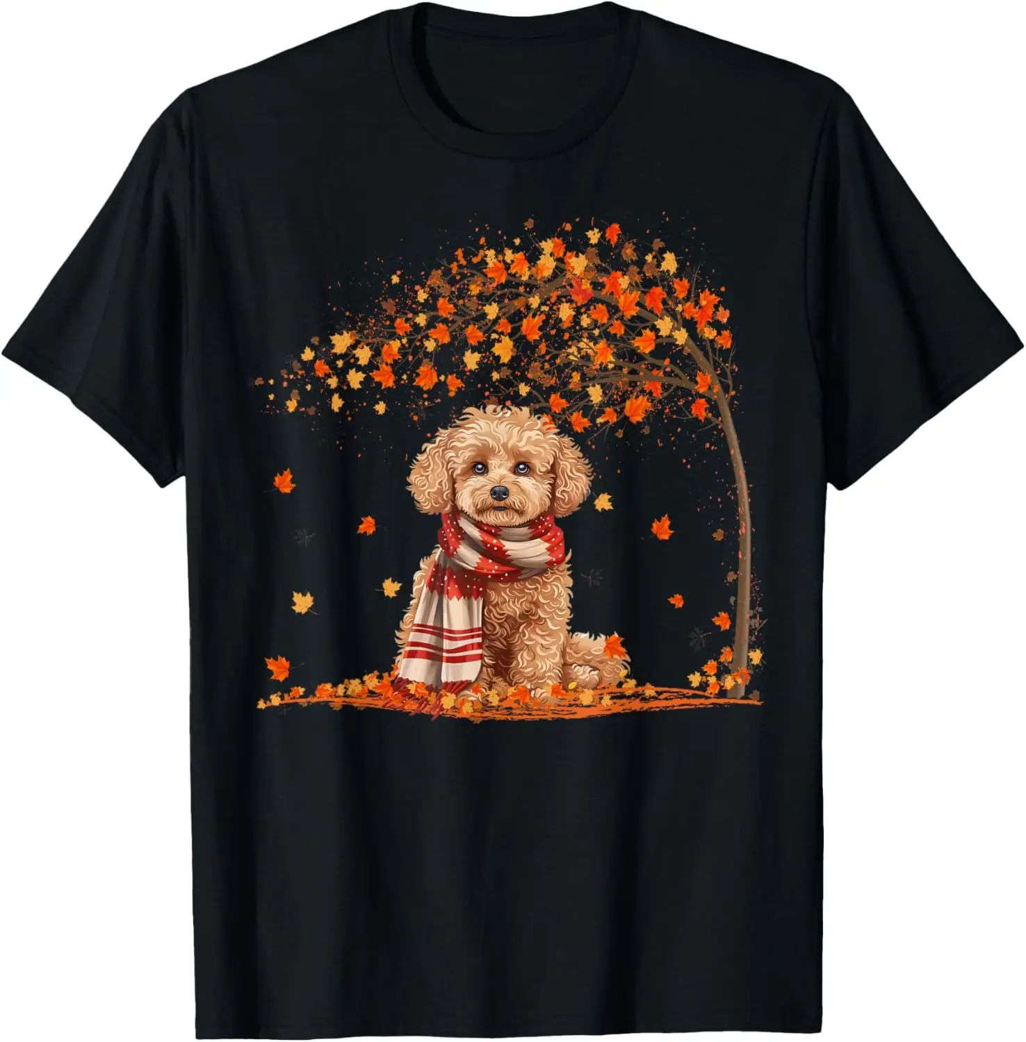

Футболка «Пудель Hello Autumn Leaf Fall For Dog Lover»