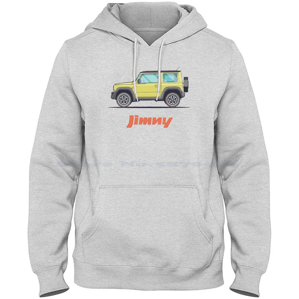 Yellow Jimny 100% Cotton Hoodie Jimny Jimny Katana Japan 4x4 Offroad Cars