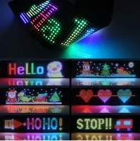 Flexible Programmable LED Screen Message Scrolling Sign Board Ultra-thin Soft Flexible Advertising Light for Vehicle Store Party