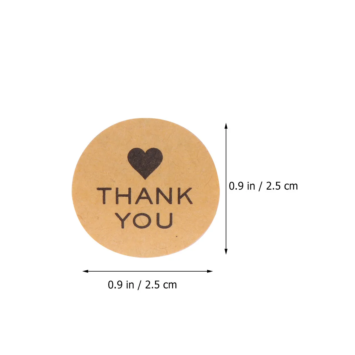 Self-Adhesive Thank You Sticker Kraft Label for Candy Biscuit Bags Christmas Packaging Gift Wrapping Baking Labels DIY