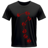 Animated T-shirt Seven scars - Fist Of The North Star graphic t shirt Unisex cotton Vintage round neck Tees Short Sleeve