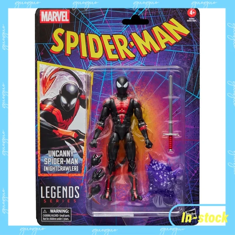 

【In-stock】 Hasbro Marvel Series Nightcrawler 15cm Retro Hanging Card Character Model Toy Ornaments Gifts