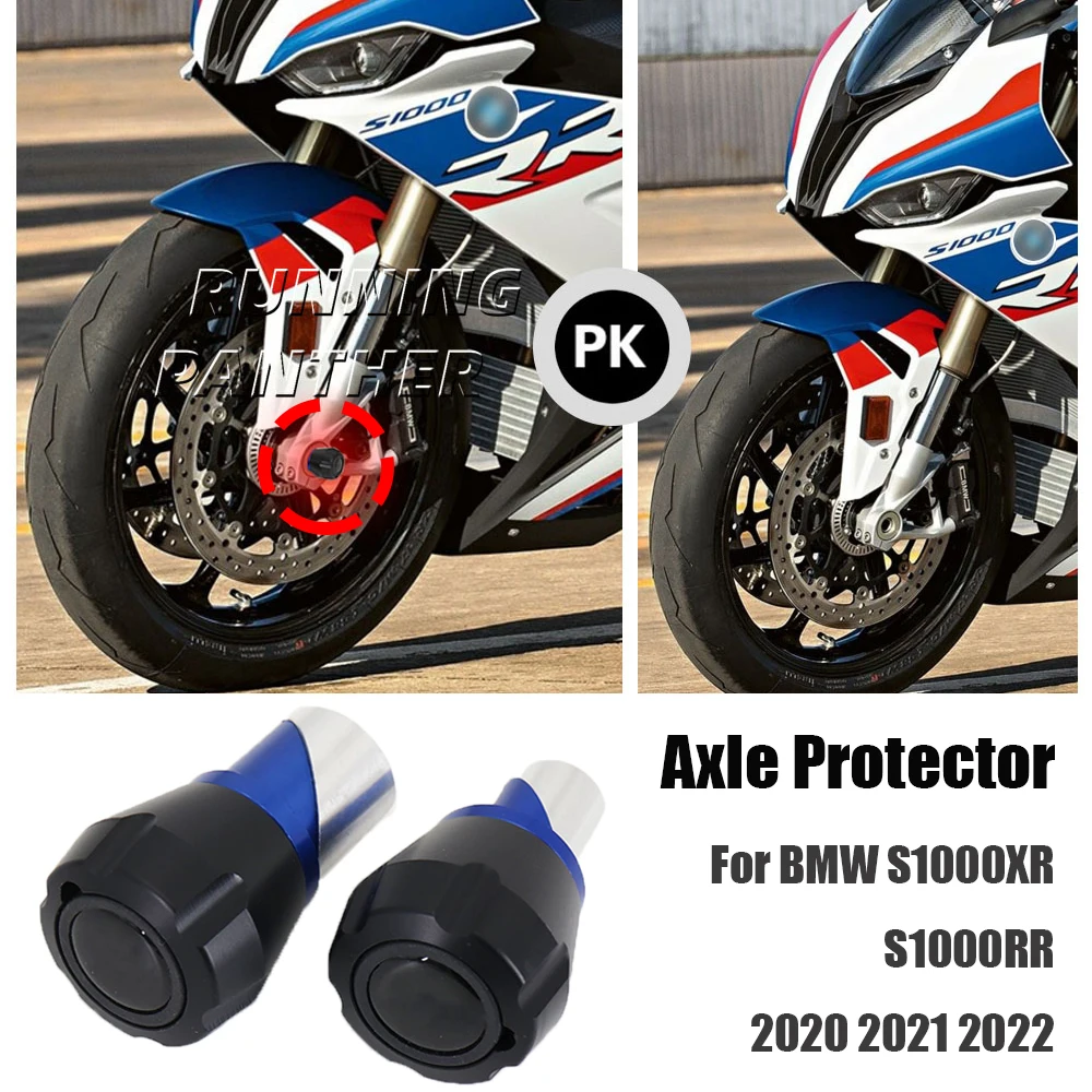 

New Accessorie Set For BMW S1000XR S1000RR Front Axle Slider Wheel Crash Pads Protector S1000 XR S1000 RR 2020 2021 2022