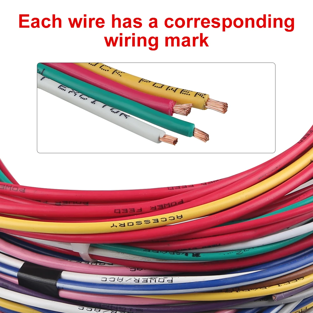 14 Circuit Wiring Harness Kit 14 Fuse Car Modification Circuit For Chevy Ford Chrysler Mopar Muscle Car Electrical Wire Harness