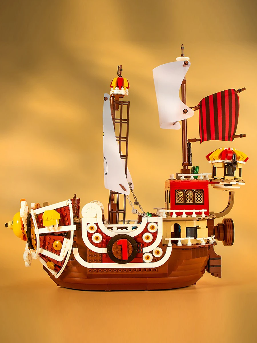 Piratenschiff-Bausteine, Militärmodell, Dekorationsobjekt, kreatives Puzzle-Spielzeug zum Zusammenbauen, Geschenk.