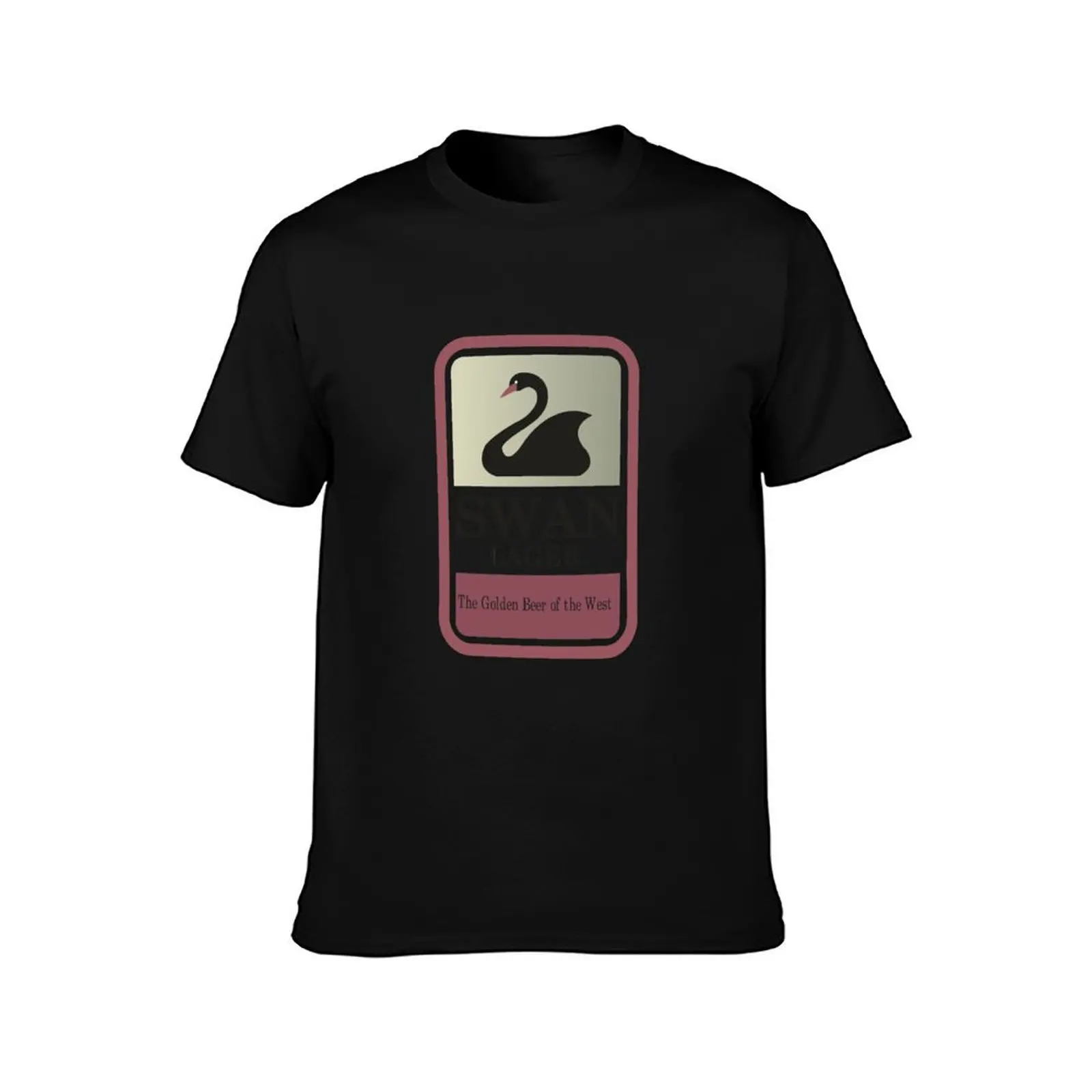 Swan Lager - Made In WA T-Shirt Summer Casual Cotton Tee Oversized Streetwear Tops Vintage Graphic Print Unisex Men Women