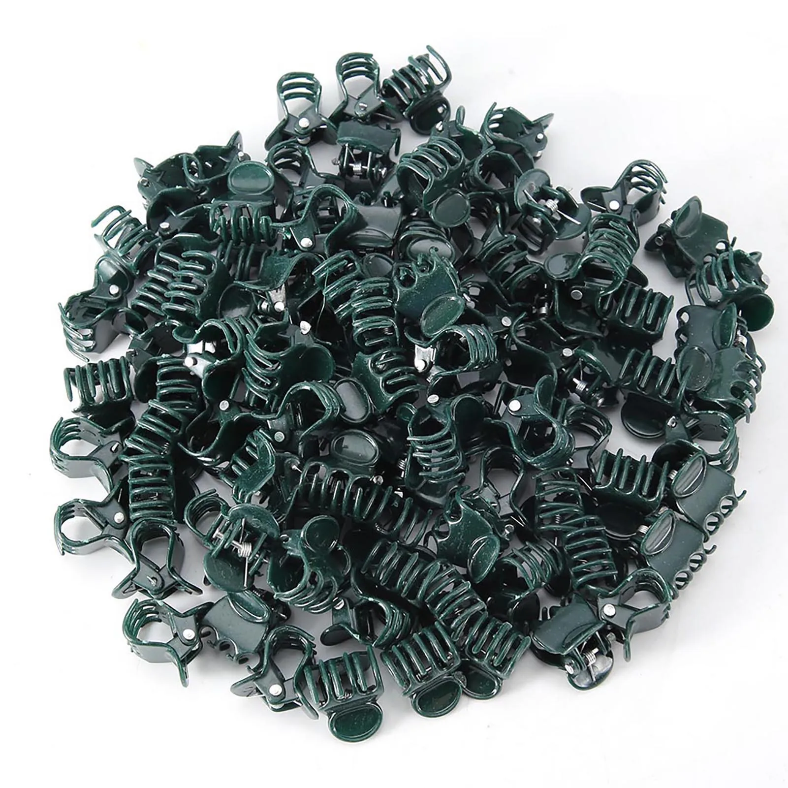 100pcs Plastic Mini Stalks Flower Garden Tools Stem Clips Grow Upright Orchid Garden Stem Clips