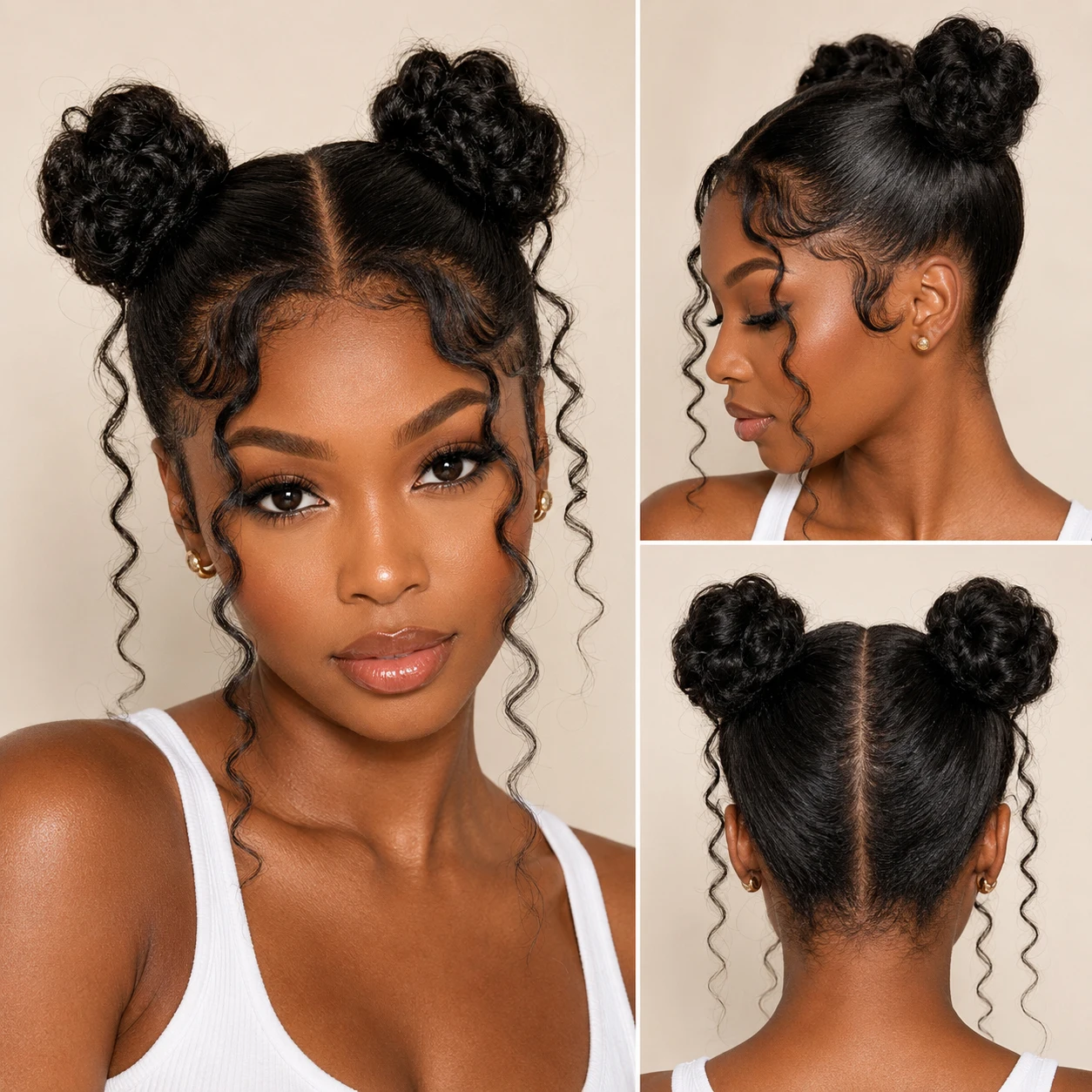 

Premium Raw Virgin Cuticle Aligned Water Wave 100% Human Hair Full Lace Wig Deep Wave Real Full Lace Human Hair Wigs For Black Women Natural Hairline Pre Plucked Curly Lace Front Wigs Any Parting Salon Quality Virgin Hair