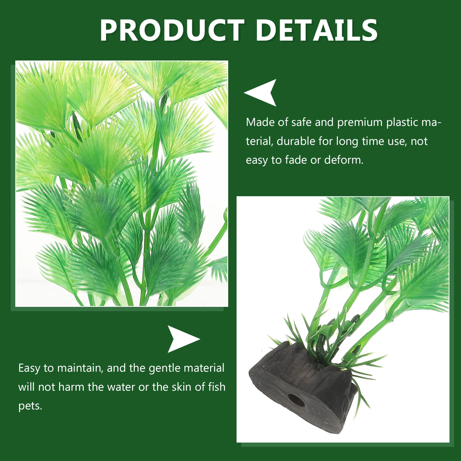 

10Pcs Realistic Aquarium Plants Artificial Plastic Fish Tank Decorations Betta Fish Freshwater Aquarium Landscape