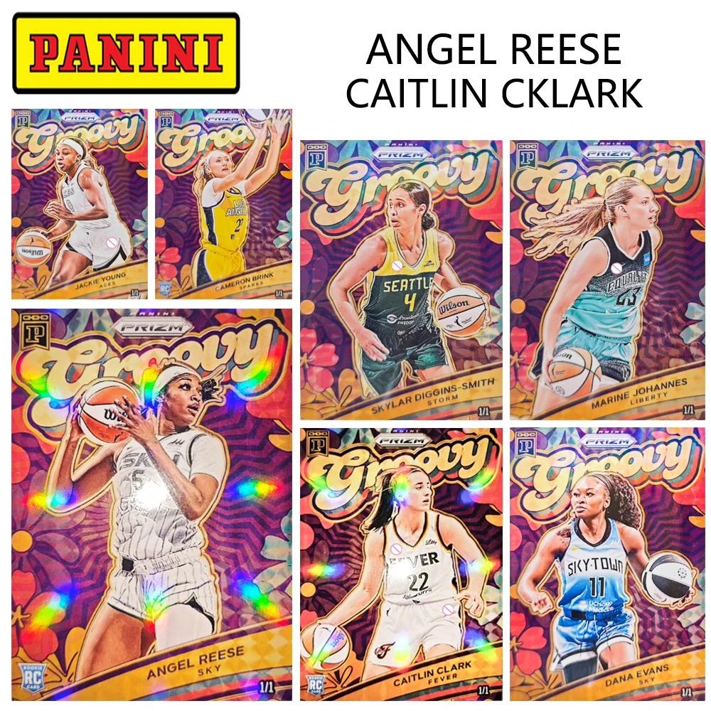 

Женские баскетбольные карты PANINI GROOVY, ламинированные, с высокой имитацией, коллекционные карты, ангел, редж, каратин, кларк, самоограничение, сделай сам