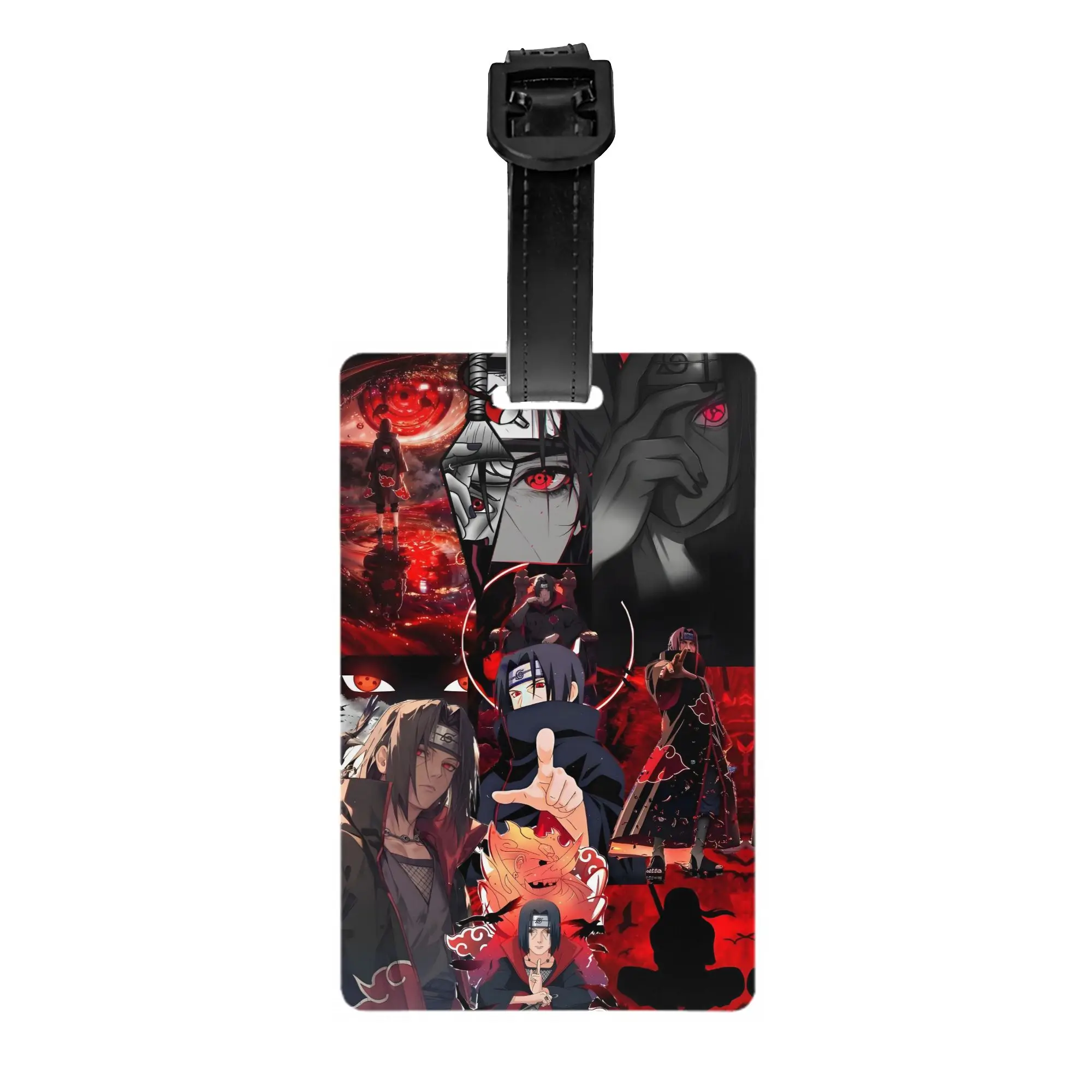 

Custom Itachi Uchiha Anime Luggage Tags for Travel Suitcase Manga Cartoon Privacy Cover Name ID Card