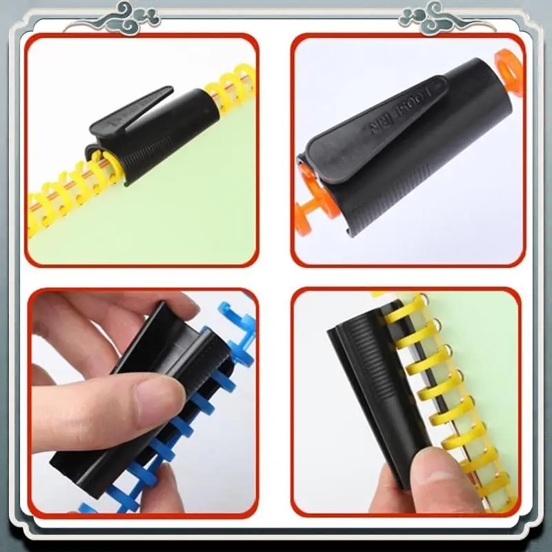 

Premium 30 Hole Punch Binding Machine, Hand Push Loose Leaf Hole Punch, A4 A5 A6 A7 B5 B6 B7 Book Binder Notebook Spiral Binding