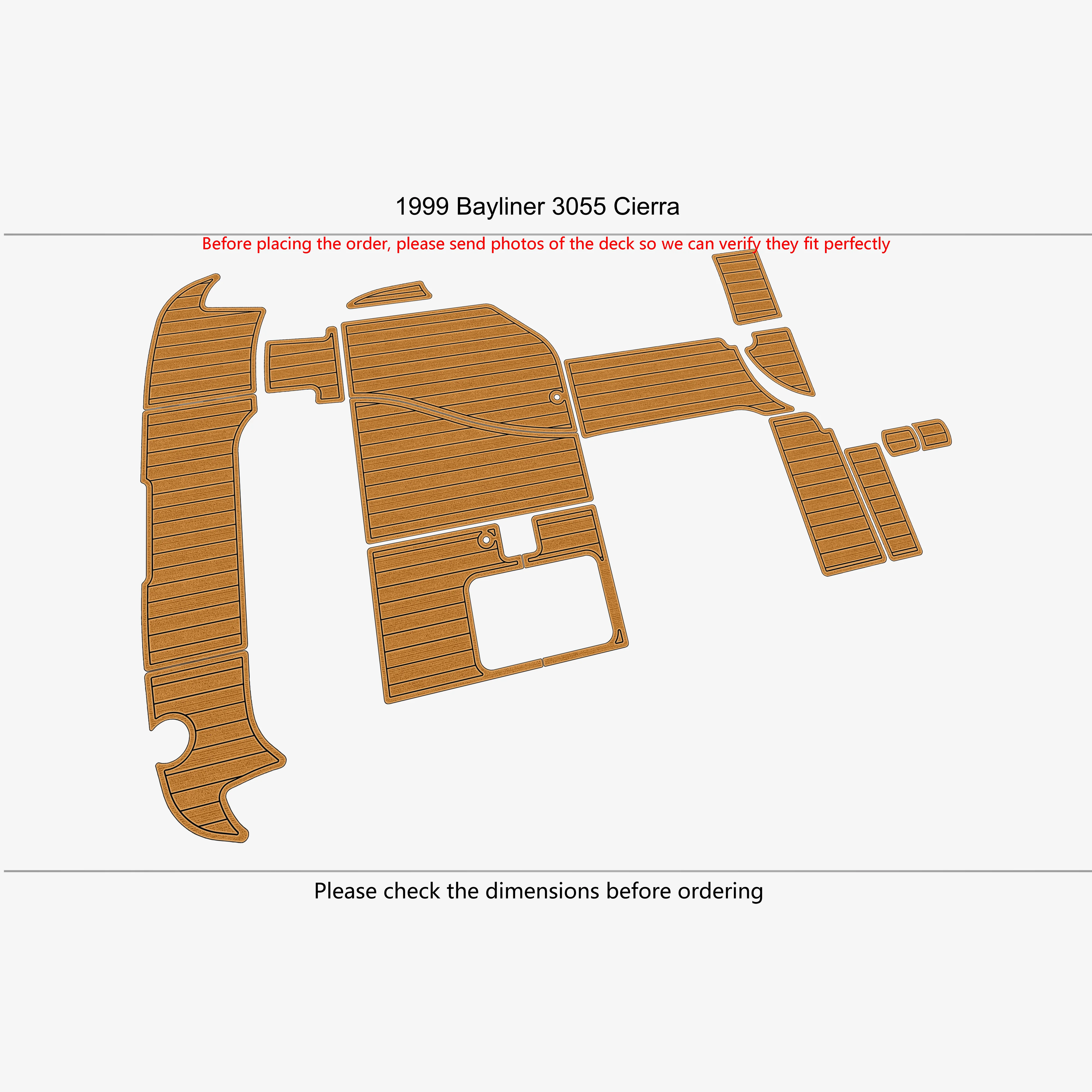 For 1999 Bayliner 3055 Cierra 1/4