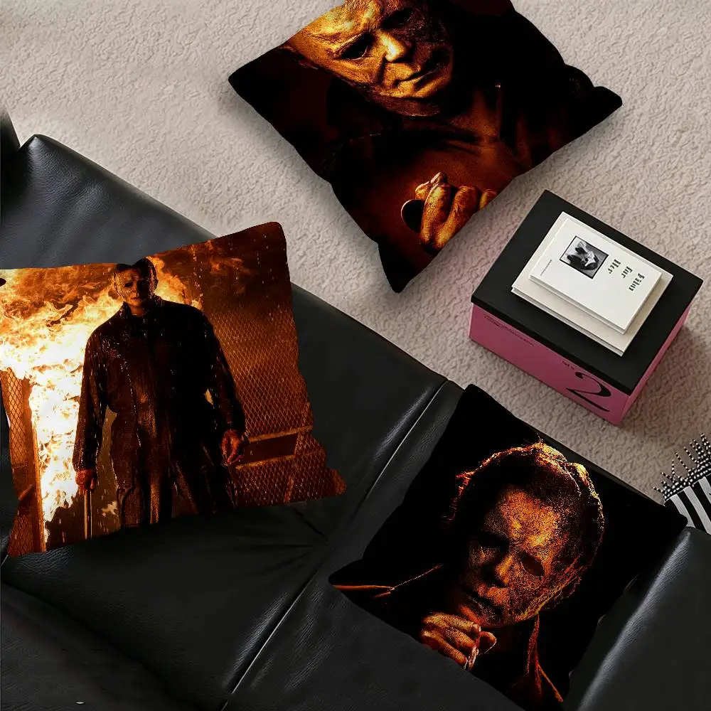 Horror Movie M-michael Myers Pillow Gift Home Office Decoration Bedroom Sofa Car Cushion Cover case 45x45