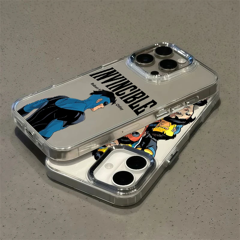 Superhero INVINCIBLE Phone Case for Samsung Galaxy S26 S25 S24 S23 S22 S21 Note20 FE Ultra Edge Plus 5G Transparent Soft Cover