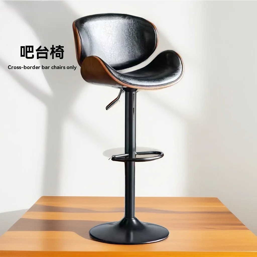 

Modern Luxury Leather Commercial Furniture Counter, Height Lift Rotation, High Stool Bar Restaurant Chair