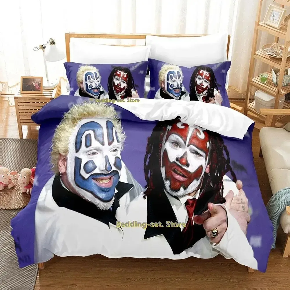 

New Hip Hop Insane Clown Posse Bedding Set Single Twin Full Queen King Size Bed Set Adult Kid Bedroom Duvetcover Sets