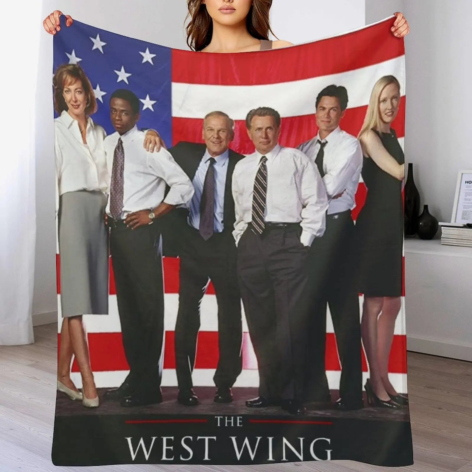 The West Wing Cast Throw Blanket Cozy Warm Blanket for Bed Room Decor