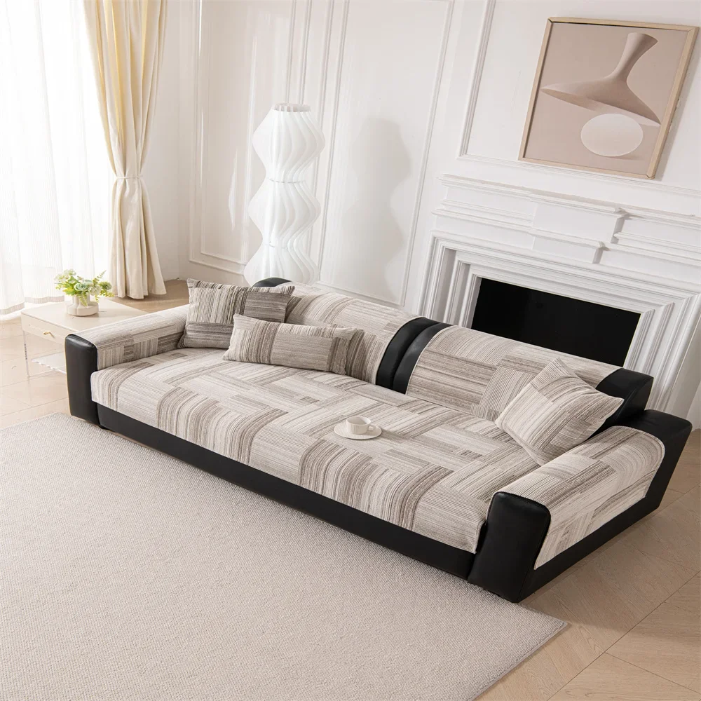 Sofa Cushion New Style Imitation Cotton and Linen All-season Anti-slip Cross-border Sofa Cover Full-cover Sofa Scarf