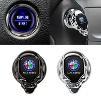 Car Start Stop Push Button Cover Decoration for Alfa Romeo 147 155 156 159 Mito Giulia GT Giulietta Stelvio Brera 166 Interior