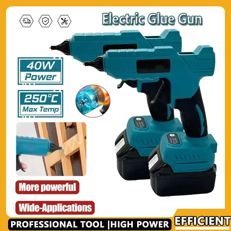 

Электрический клеевой пистолет Fit Makita, термоплавкий с литий-ионной батареей 18 В, клей «сделай сам» для упаковки и украшения