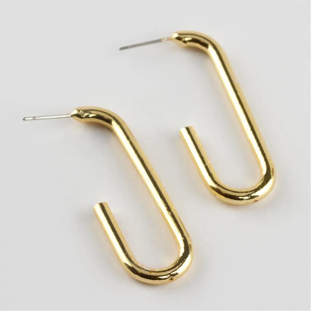 Hook Figured Metal Earrings