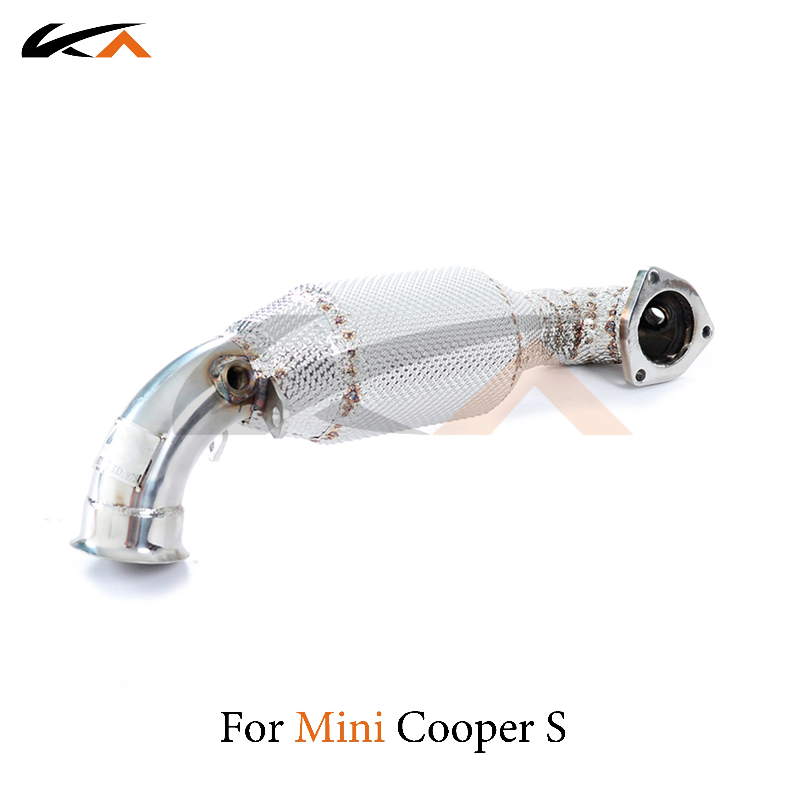 KA Tuning downpipe exhaust stainless headers for Mini Cooper S 1.6T axle pipe performance parts heat shield catalysis