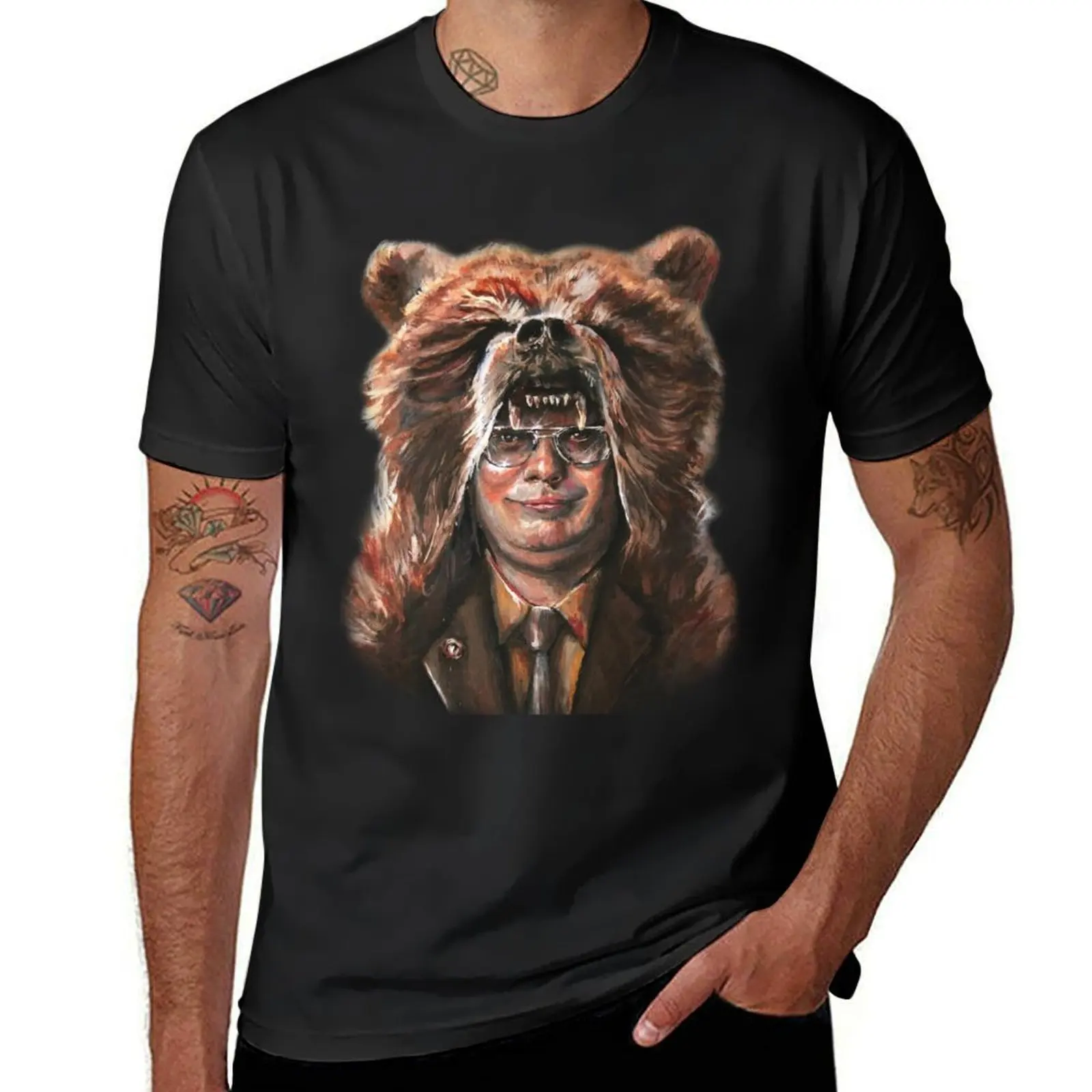 

Bear Schrute T-Shirt anime t shirts man clothes vintage graphic tee t shirts for men pack