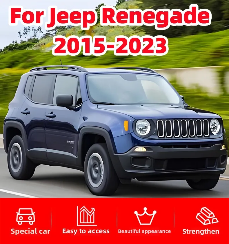 Für Jeep Renegade 2015 ~ 2017 2018 2019 2020 2021 2022 2023 2024 Auto Konsole Armlehne Versteckte Schwarz Lagerung box Innen Zubehör – Detail 1
