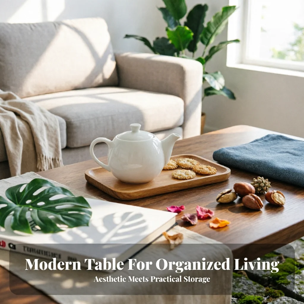 2-Tier Glass Top Tea Table With casters Mobile Storage Easy to Move Space-Saving for Homeowners, Renters, Reception Area