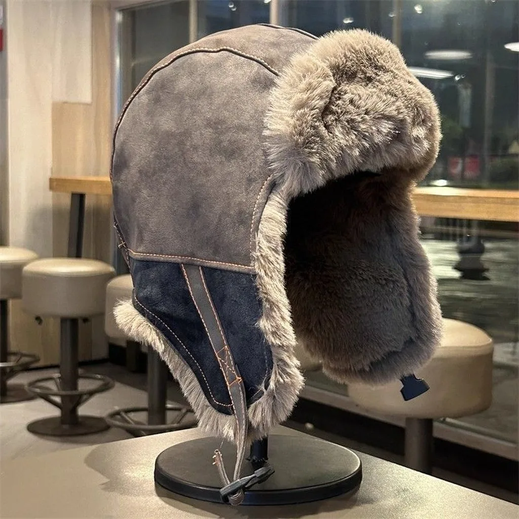 Bomber Hat Warm Unisex Adult Hat Trapper Bomber Hat Fleece Lined For Daily Commuting Outdoor Activities Unisex Adults