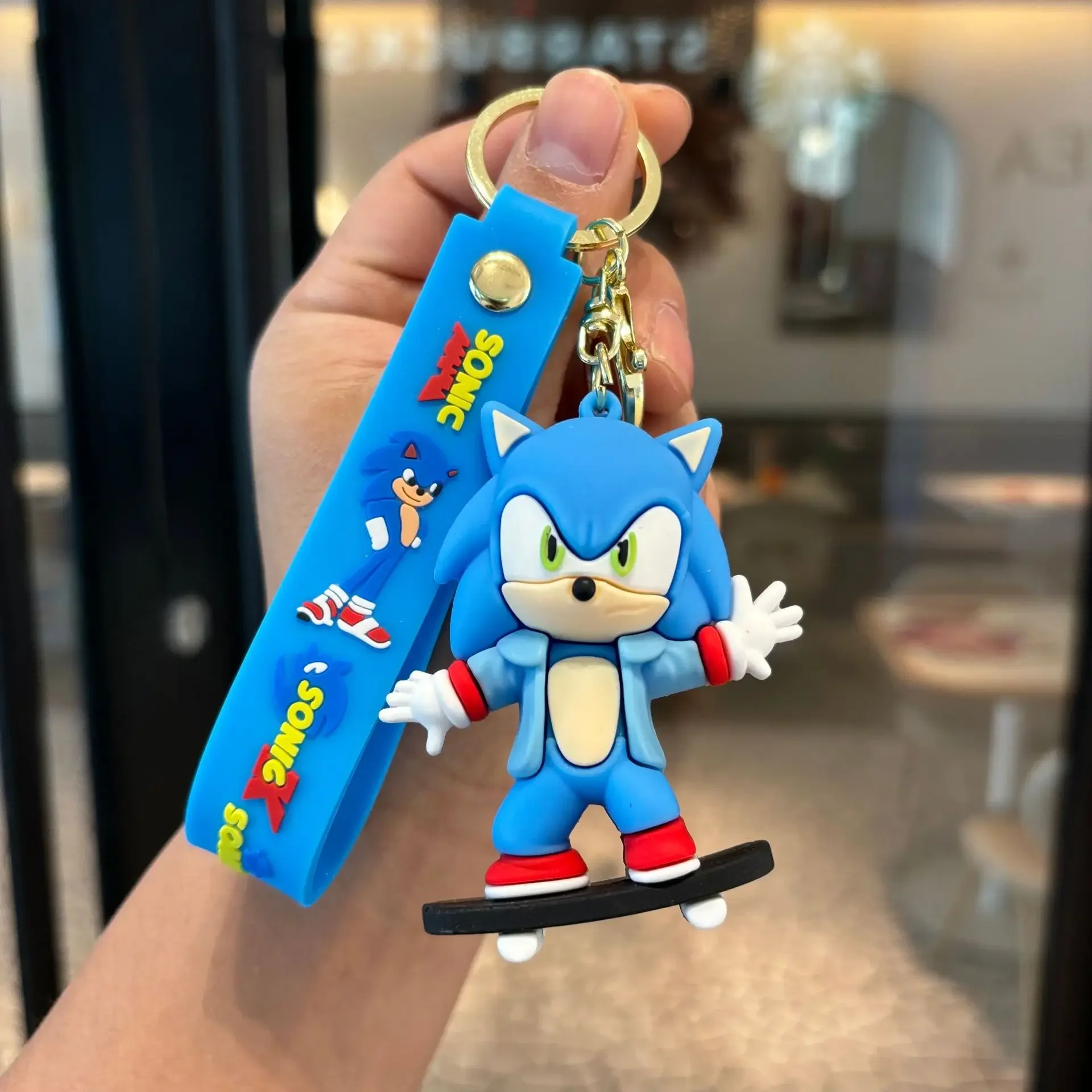 Sonic Keychain Cartoon Collection Hedgehog Multiple Characters Silicone Key Ring Hot Fan Accessory Kids' Gifts