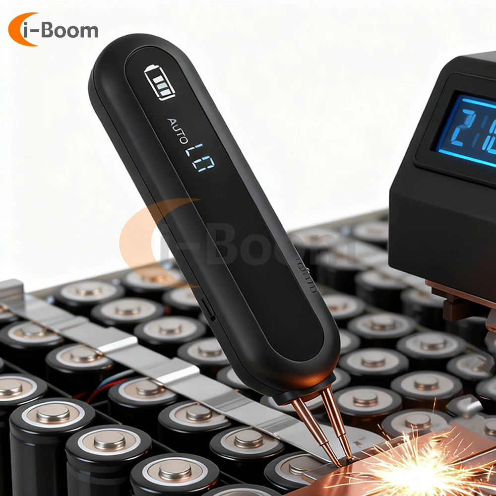 

Wireless Spot Welder 12-Level Power Adjustment LED Light Lithium Battery Welding Equipment Manual/Automatic 2 Mode Spot Welder