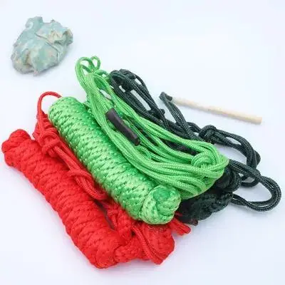 حبل مضفر ومتين وقوي ومريح وسهل الاستخدام ومحمول وخفيف الوزن لتدريب الحصان وحبل رسن لثدي