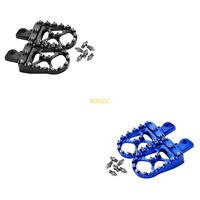 R2LC Heavy Duty Aluminum Alloy Motorcycle Foot Pegs Footrests Vintage Design Antislip Surfaces Universal Easy Installation 2x