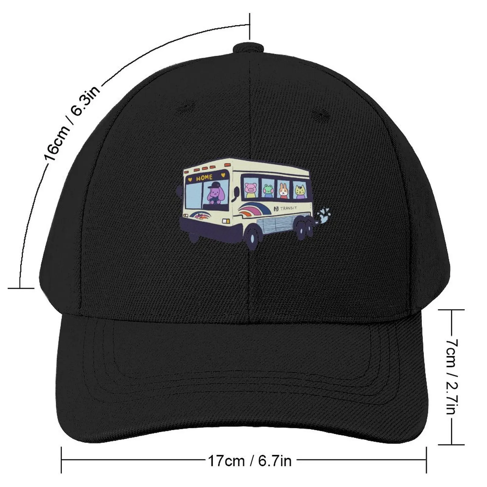 NJ Transit Bus Baseball Cap Horse Hat fishing hat western Hat black Mens Women's