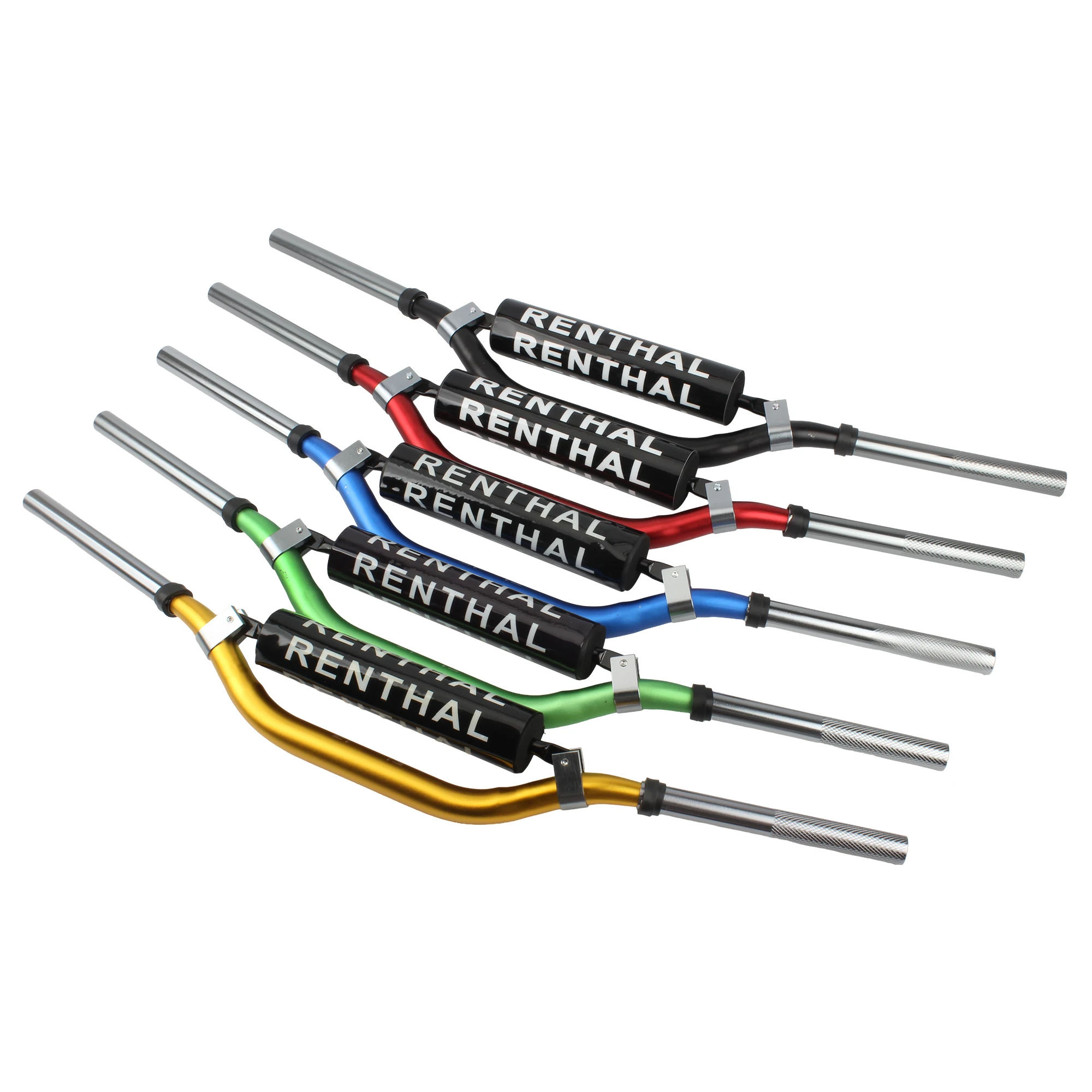 AliExpress PowerMotor 22mm 28mm Universal Motorcycle CNC Handlebar For RENTHAL Pit Bike For KTM Husqvarna Yamaha Suzuki Kawasaki CRF Honda KLX YZF