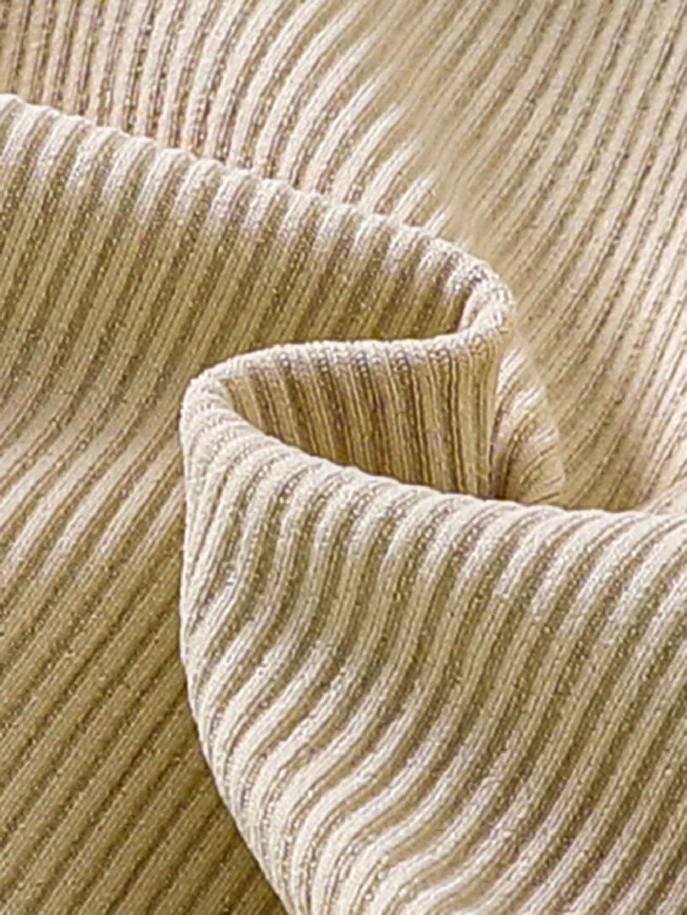 Frühling/Herbst Baby Mädchen (0-4 Jahre) Beige Peter-Pan-Kragen Strickoberteil & Spitzenbesatz-Hose 2-teiliges Set: Weicher Hautfreundlicher Strickstoff, Warm – Detail 8