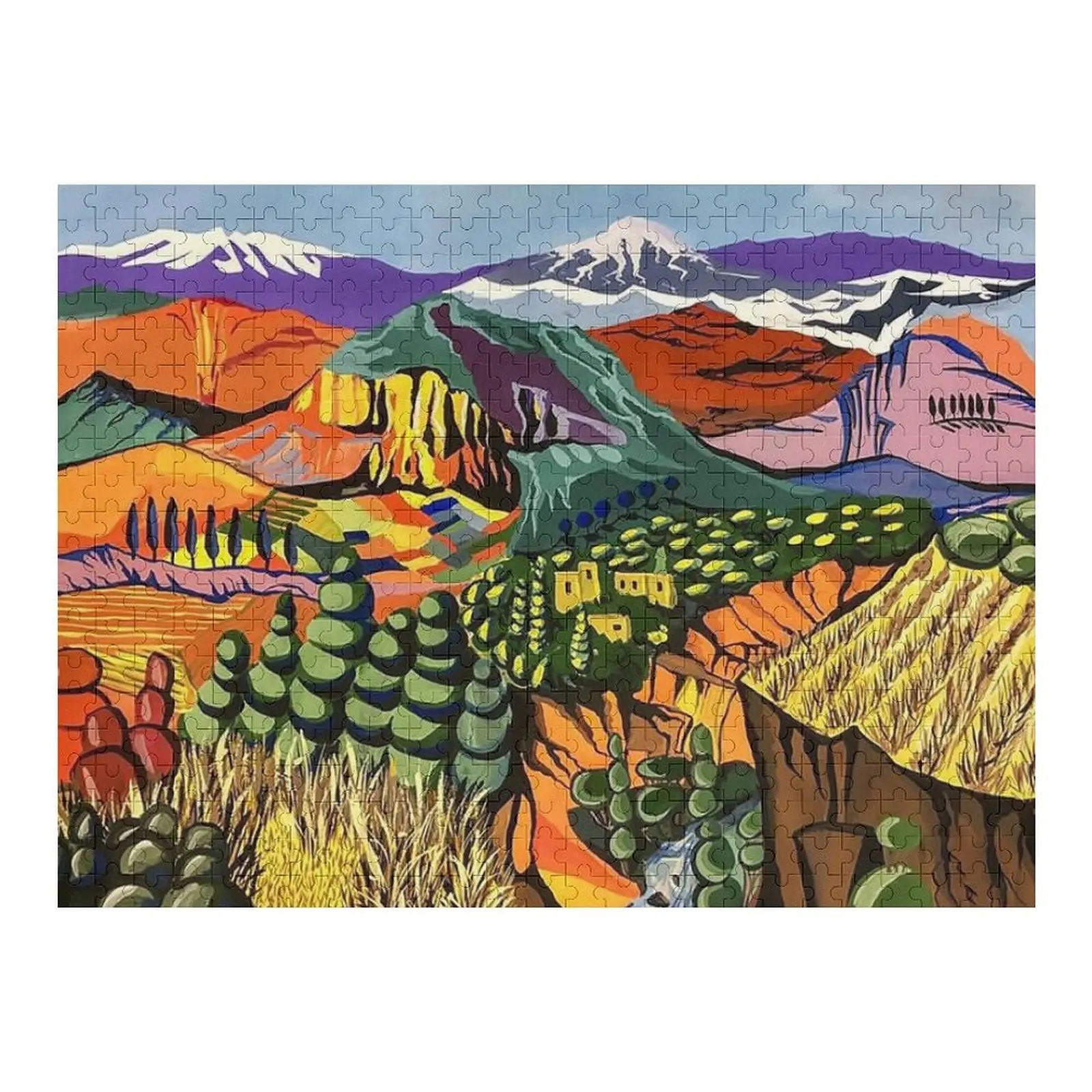 Landscape by Martiros Sarian Jigsaw Puzzle Custom Kids Toy Wood Adults Puzzle