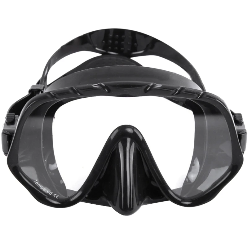 

Adult Panoramic View Diving Mask Comfortable Silicone Snorkeling Freediving Mask from Clear Tempered Glass D5QD