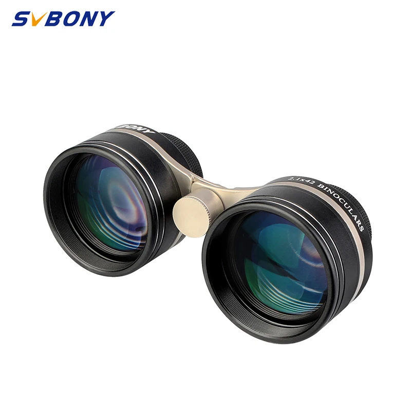 Imagem -02 - Svbony Sv407 Binóculos Mini 2.1x42 com Foco Individual dos Olhos Telescópio à Prova Dágua Ipx6 para Observar a Lua ou as Constelações