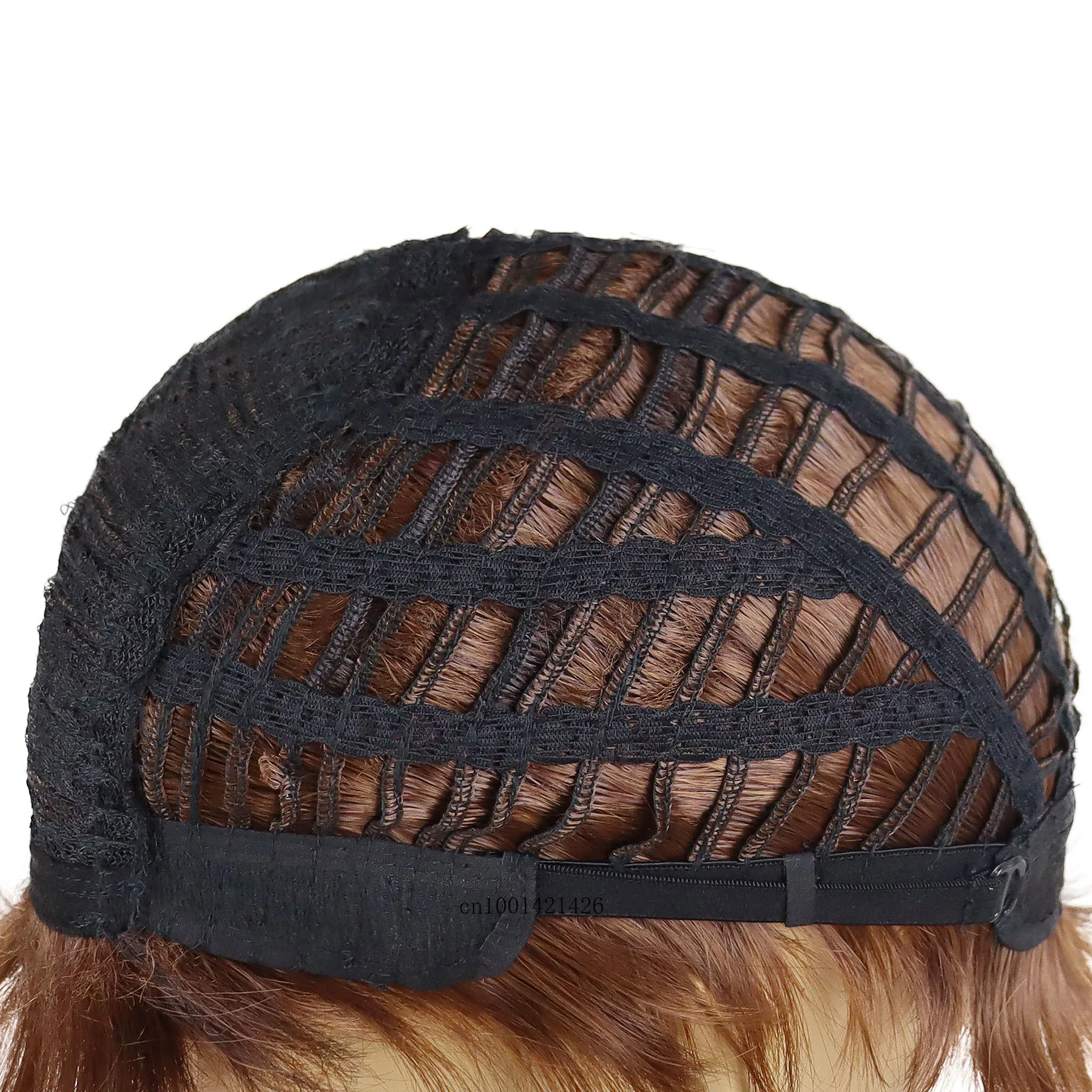 Peluca corta de pelo sintético para hombres y chicos, pelucas de repuesto, mezcla Natural, marrón, informal, uso diario, fiesta de carnaval,