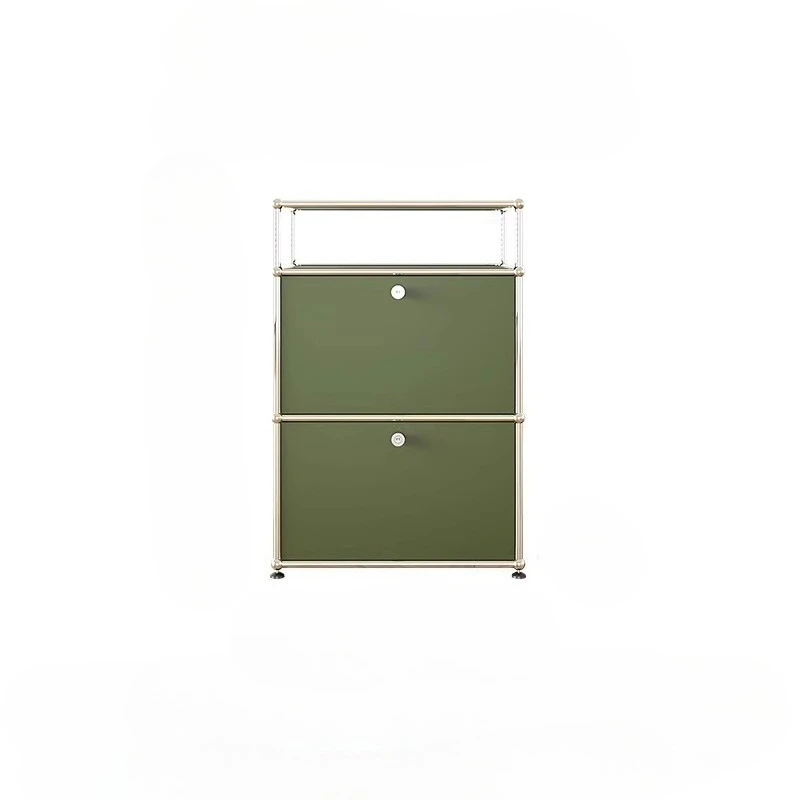 Modern Simplicity Olive Green Stainless Steel Locker Lockers Storage Locker Dresser Living Room Cabinets Kitchen Cabinet - Image 5