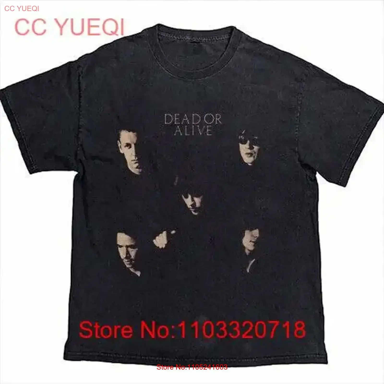 T-shirt pour Fans S 5XL, groupe mort ou vivant, vintage, délavé, confortable, légèrement streetwear, polyvalent, BI04_415