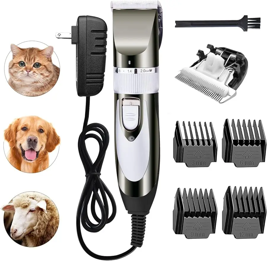 

12V Professional Dog Clippers for Grooming Electric Sheep Shears Pet Grooming Clippers for Thick Coat Heavy Duty Animal Hair Fur