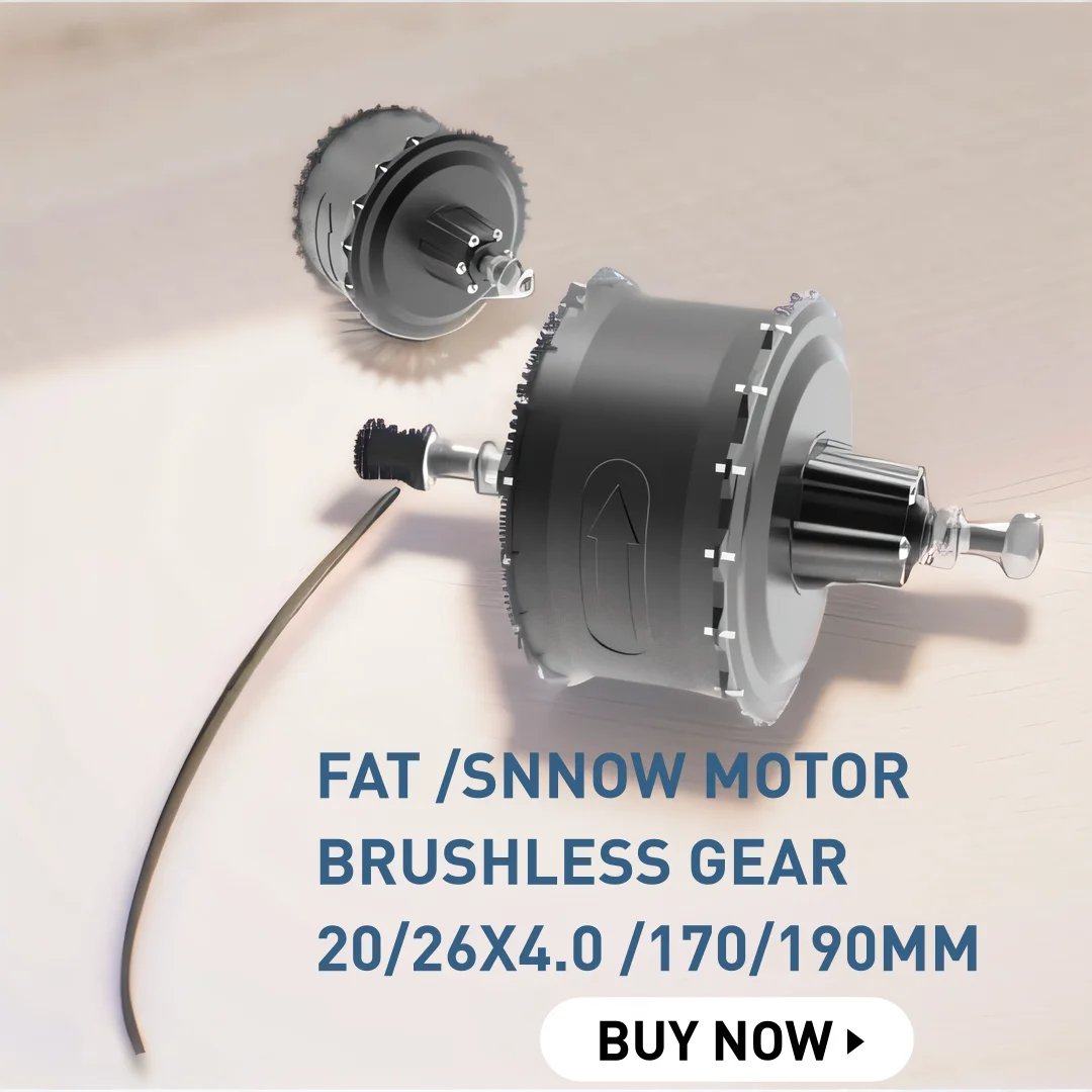 Fat Motor 48V 1000W Brushless Gear Front Motor Rear Freewheel Motor for Fat Electric Bicycle Snow E-Bike Rear Motor